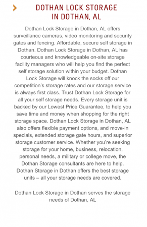 Dothan Lock Storage - 510 Bic Road