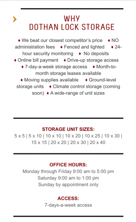 Dothan Lock Storage - 510 Bic Road