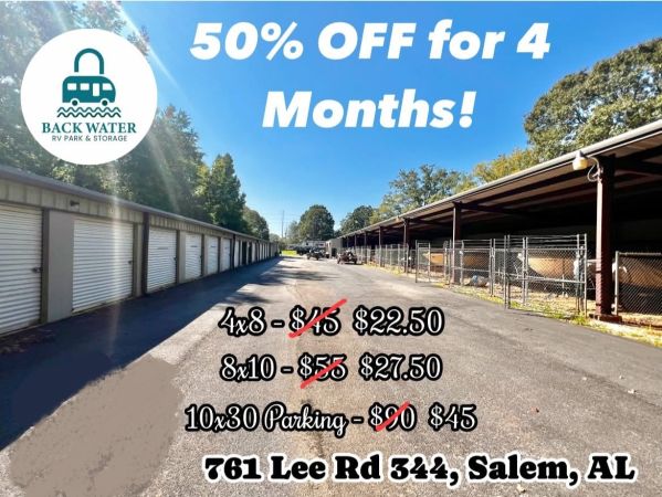 Back Water RV Park & Self Storage - 761 Lee Road 344